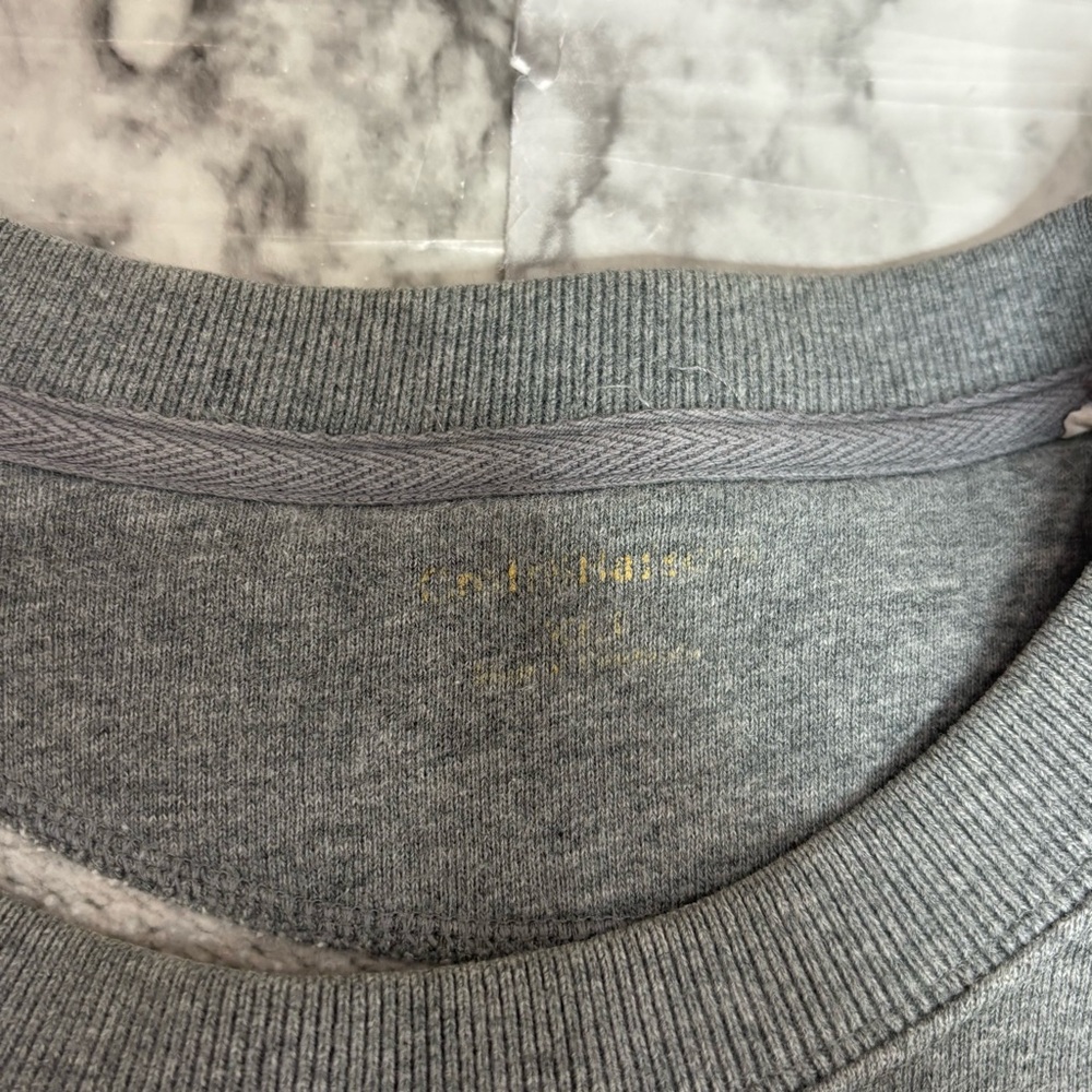Timber Wolf Ridge Oversized y2K cozy Gray Grey Crewneck Sweatshirt 2XL - Picture 7 of 9